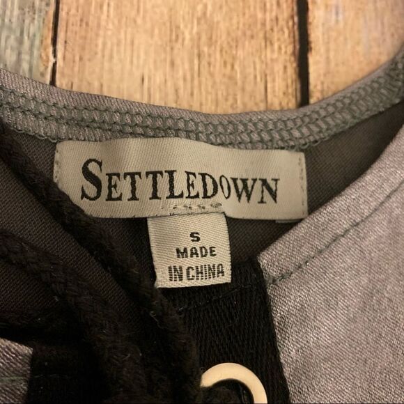 Settle Down Lace-up Crop Top with Choker, Small - Picture 6 of 6